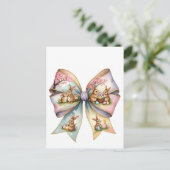 フローラコットンテールバニーコケットボウラビットイースター シーズンポストカード (スタンド正面)