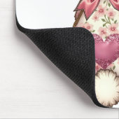 フローラコットンテールバニーコケットボウラビットイースター マウスパッド (コーナー)