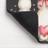 フローラコットンテールバニーコケットボウラビットイースター マウスパッド (コーナー)