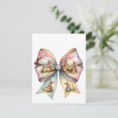 フローラコットンテールバニーコケットボウラビットイースター 招待状 (スタンド正面)