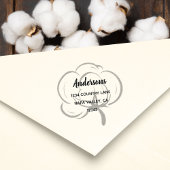 フローラコットンボール差出人住所 セルフインキングスタンプ