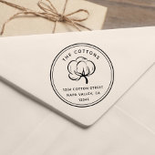 フローラコットンボール |差出人住所 セルフインキングスタンプ