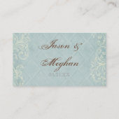 フローラコテージバイシーシェルズビーチイ結婚ズ プレイスカード (裏面)