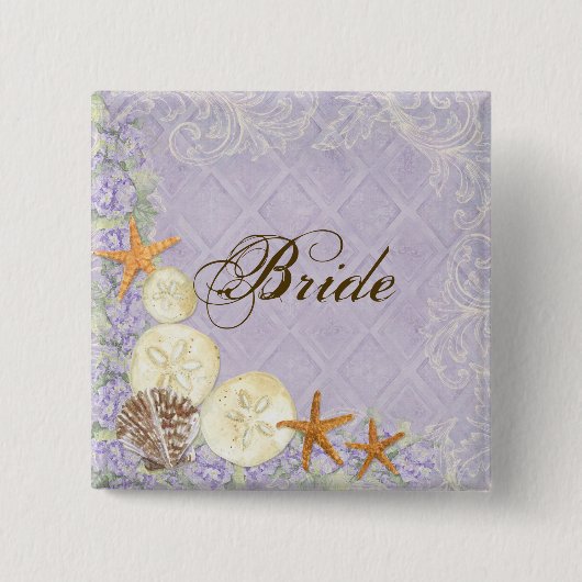 フローラコテージバイシーシェルズビーチイ結婚ズ 缶バッジ (正面)