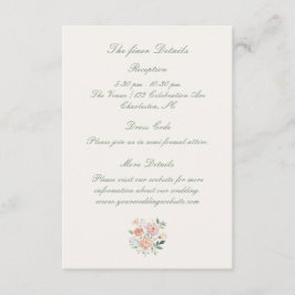 フローラコテージ庭園の結婚式 エンクロージャーカード