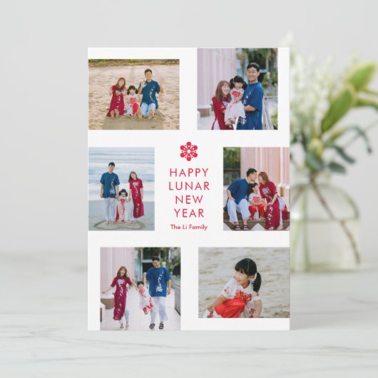 フローラコラージュ旧正月中国の新年 シーズンカード (スタンド正面)