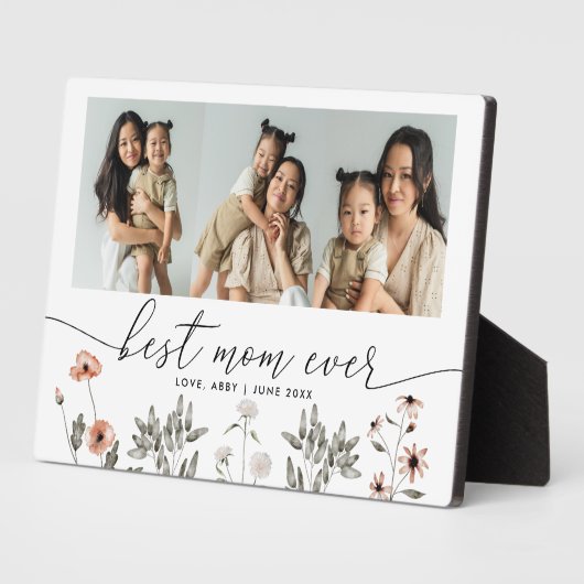 フローラコラージュ最高のマーEver Keepsake フォトプラーク (側面)