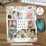 フローラコラージュ最高のマ・エバパーソナライズされたー マウスパッド<br><div class="desc">写真のコラージュ7個を持つキープサプライフォトメモリーマウスパッドを作成お気に入りのし、水色赤面ピンクとバラ色の花が白い背景に変化する。クラシックシンプルタイトル最高のMOM EVERは変更でき、HAPPY MOTHER'S DAY、ハッピーバースデー、WITH LOVE、NAMESなどの個人的なメッセージを追加できる。写真のヒント：被写体を中央に持つ写真を選択し、正方形にプリトリミングする前にアップロードするか、CROPツールを使用してテンプレート領域内の画像を調整する。アシスタンス：救済デザインの変更やカスタマイズ、色の変更、サイズ変更、他の製品へのデザインの転送など連絡、下記のZazzleチャットメッセージタブを介してデザイザBEFORE ORDERINGまたは電子メールmakeitaboutyoustore@gmail.com.</div>