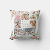 フローラコラージュ最高のMOM EVERカスタム文字 クッション (正面)