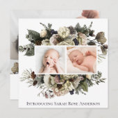 フローラコラージュ生誕発表 招待状 (正面/裏面)