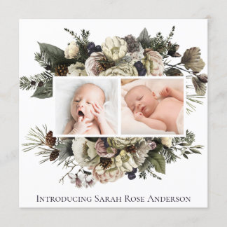 フローラコラージュ生誕発表 招待状