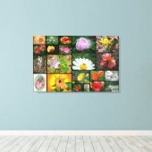 フローラコラージュ#2 キャンバスプリント (インサイチュ (ウッドフロア))