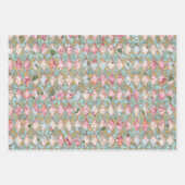 フローラコンテンポラリーデカップグ装飾紙 ラッピングペーパーシート (正面3)