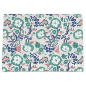 フローラコンテンポラリードードルプリント ラージペーパーバッグ (正面)