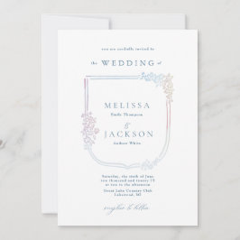 フローラコート・オブ・アームズ結婚ズ 招待状