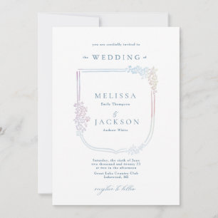 フローラコート・オブ・アームズ結婚ズ 招待状