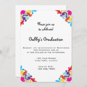 フローラコーナーズ卒業パーティー招待状 招待状 (正面/裏面)