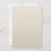 フローラコーヒエレガントークリームバタフライ結婚ボホ 招待状 (裏面)