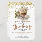 フローラコーヒーモーニング資金調達者 招待状 (正面/裏面)