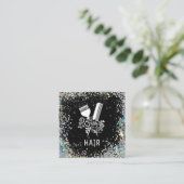 *~*フローラコーム花ブラシグリッターAP6 スクエア名刺 (スタンド正面)