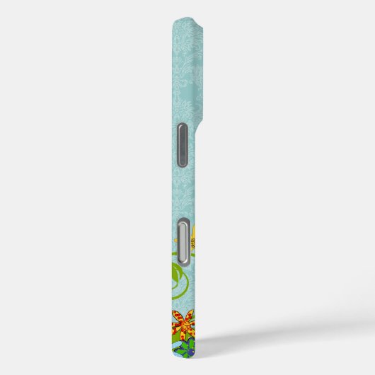 フローラコーラルイエローパープルレッドブルーダマスク Case-Mate iPhoneケース (裏面 / 右)