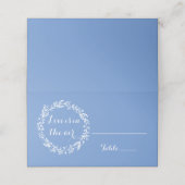 フローラコーンフラワーブルー結婚ズのフラワーエスコートカード プレイスカード (外部開封)