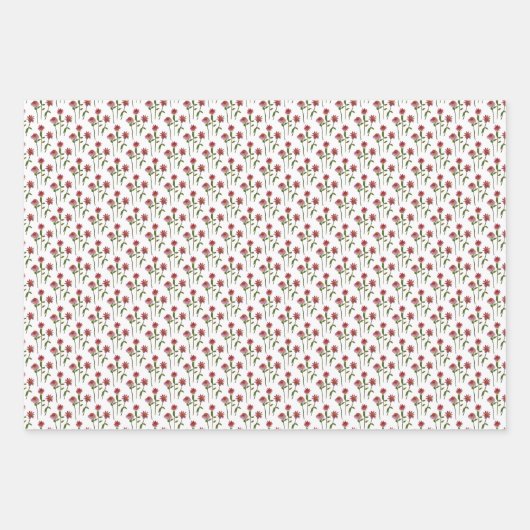 フローラコーン花と蝶デカップギフト ラッピングペーパーシート (正面2)