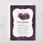 フローラゴシックフローラ仮想ブライダルシャワー 招待状 (正面)