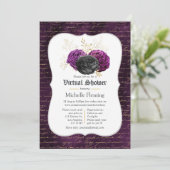 フローラゴシックフローラ仮想ブライダルシャワー 招待状 (スタンド正面)