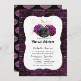 フローラゴシックフローラ仮想ブライダルシャワー 招待状