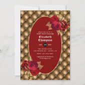 フローラゴシックブライダルシャワー 招待状 (正面)