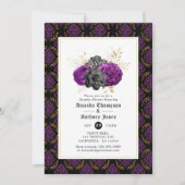 フローラゴシック様式のカップルのシャワー 招待状 (正面)