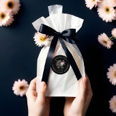 フローラゴシック様式のベビーカー黒ありがとう赤ちゃんシャワー ラウンドシール