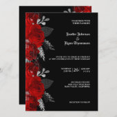 フローラゴシック結婚式招待状 招待状 (正面/裏面)