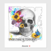 フローラゴシック風の全ては一時的だ シール (シート)