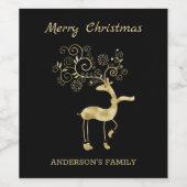 フローラゴールデントナカイ ワインラベル (シングルラベル)