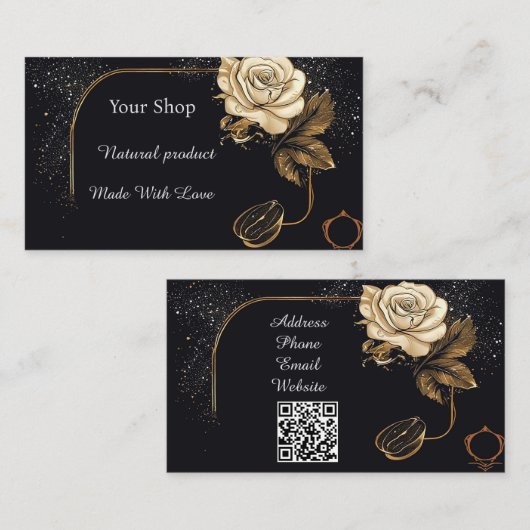 フローラゴールデンバラ 名刺 (正面/裏面)