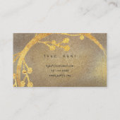 フローラゴールデンフォイルグランジーグラムビップ 名刺 (裏面)