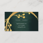 フローラゴールデンフォイルジャングルグラムビップ 名刺 (裏面)