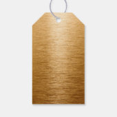 フローラゴールドフォイルハッピーバースデー ギフトタグ (裏面)