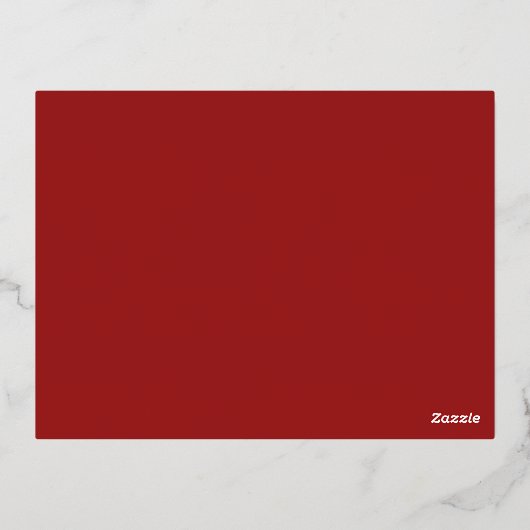 フローラゴールド結婚フォイルの詳細情報カード 箔招待状ポストカード (裏面)