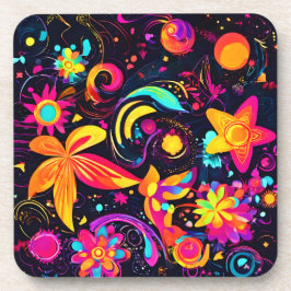 フローラサイケデリックコスモス コースター