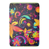 フローラサイケデリックコスモス バスマット (正面縦)