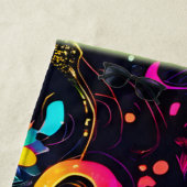 フローラサイケデリックコスモス ビーチタオル (インサイチュ)