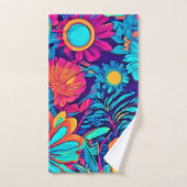 フローラサイケデリックタペストリー バスタオルセット (ハンドタオル)