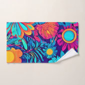 フローラサイケデリックタペストリー バスタオルセット (ハンドタオル)