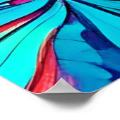 フローラサイケデリックタペストリー ポスター (角)