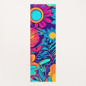 フローラサイケデリックタペストリー ヨガマット (正面)