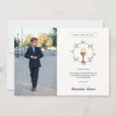 フローラサイドリース写真交流ありがとう 招待状 (正面)