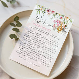 フローラサファリの動物ダディーゲームを知っ最高のている人